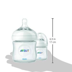 Philips AVENT BPA Free Natural Polypropylene Bottle, 4 Ounce, 2 Pack