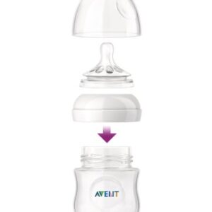 Philips AVENT BPA Free Natural Polypropylene Bottle, 4 Ounce, 2 Pack