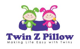 Twin Z Pillow Green, The Only 6 in 1 Twin Pillow for Breastfeeding, Bottlefeeding, Tummy Time and Support, A Must Have for Twins