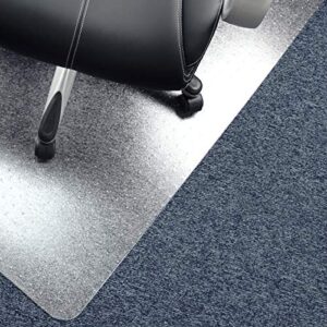 Floortex Chair Mat 48" x 60" for Low Pile Carpets, Clear, Model:FRPF1115225EV