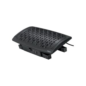 Fellowes 8030901 Footrest, Climate Control, 16-1/2-Inch x10-Inch x5-1/2-Inch , Black