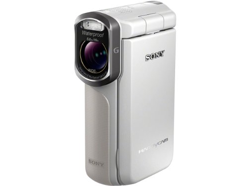 SONY HANDYCAM Waterproof Digital HD Movie Camera HDR-GW77V W?White - International Version (No Warranty)