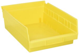 akro-mils 30150y shelf bin,grease/oil resistant,8-3/8-inch x11-5/8-inch x4-inch ,yellow