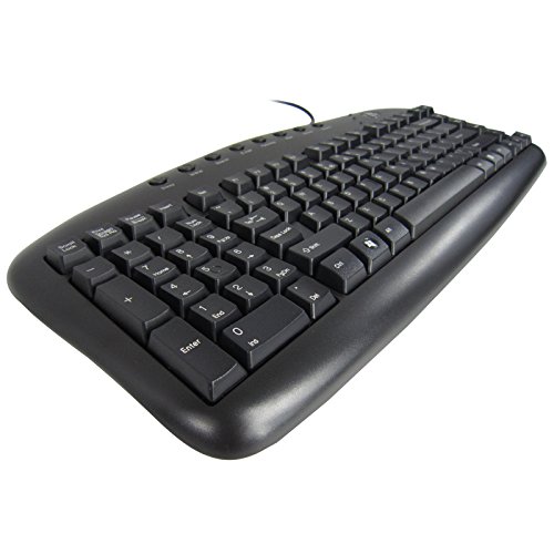 Ergonomic Left Handed Keyboard for Business/Accounting - 8 Multimedia Hotkeys - Eliminates RSI and Carpal Tunnel - Patented Natural_Reduce Back and Shoulder Strain to Improve Posture(REFURBISHED)