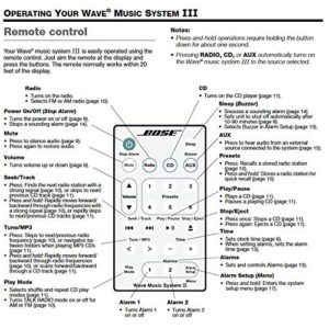 Bose Wave Music System III Remote, Platinum White