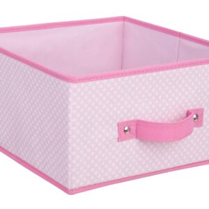 Delta Children Nursery Storage 24 Piece Set - Easy Storage/Organization Solution - Keeps Bedroom, Nursery & Closet Clean, Pink