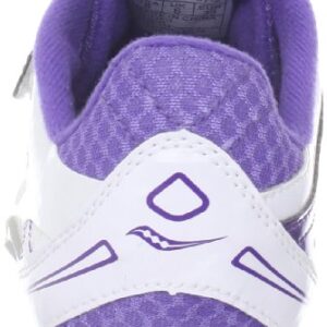 Saucony Women's Spitfire 2, White/Purple, 10 M US