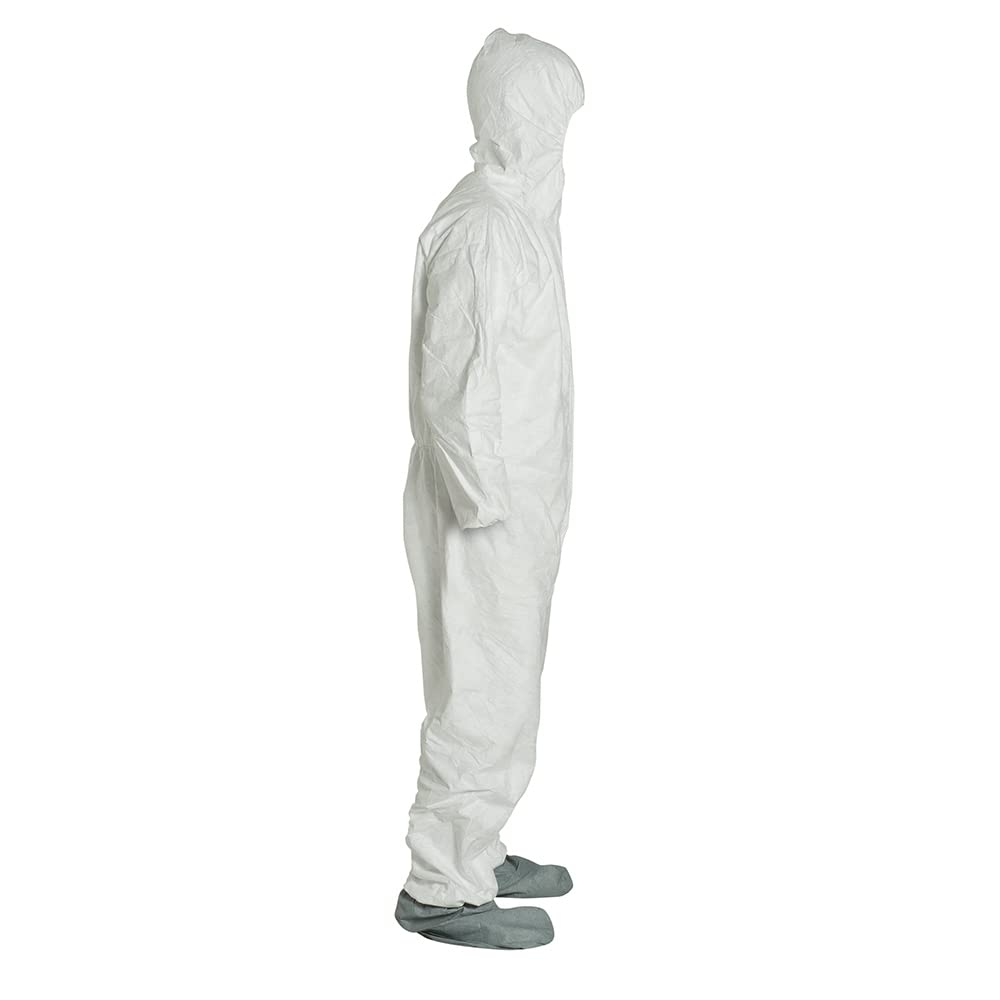 DuPont TY122SWHMD0006G1 Tyvek Hooded Coveralls, 2XL Size, Pack of 25