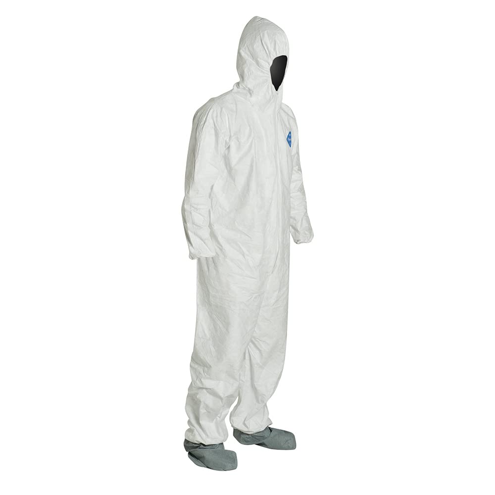 DuPont TY122SWHMD0006G1 Tyvek Hooded Coveralls, 2XL Size, Pack of 25