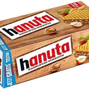 Ferrero Hanuta Wafers Filled with Hazelnut Cream (10 Pcs Box)