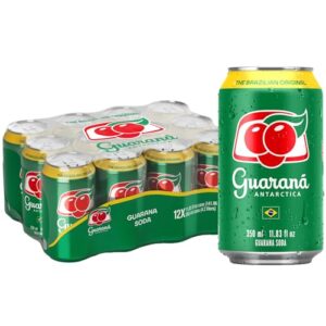 guarana antarctica, the brazilian original guarana soda, regular, 11.83 fl oz (pack of 12)
