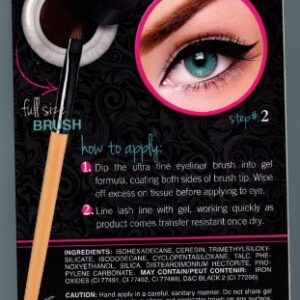 L.A. Girl Gel Liner Kit - Very Black, 0.10 Ounce