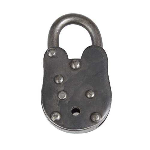 Deco 79 Brass Lock And Key, 1" x 3" x 2", Dark Gray