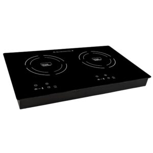 true induction ti-2b built-in double burner induction glass cook-top 120v black