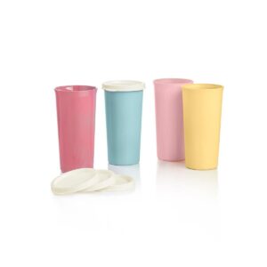 Tupperware Bell Tumblers x 4 in Assorted Classic Colors