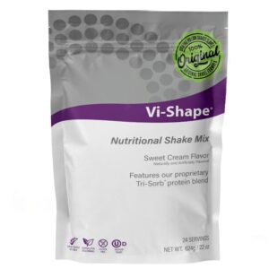 vi shape original nutritional shake mix sweet cream flavor | 22oz (1 bag, 24 servings)