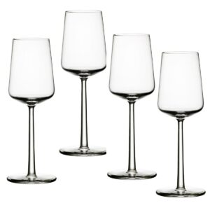 iittala essence white wine glass 33cl 11.16oz - set of 4