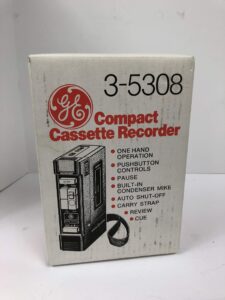 ge compact cassette recorder 3-5301s (black)