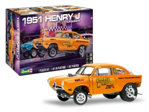 revell 85-4514 '51 henry j gasser model car kit 1:25 scale 108-piece skill level 5 plastic model building kit