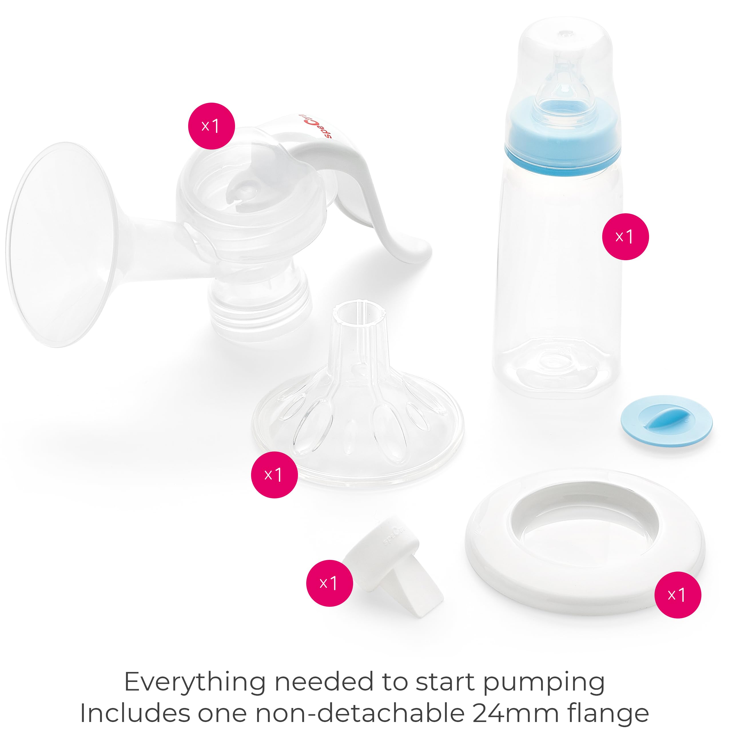 Spectra Manual Breast Pump - with Massager Insert