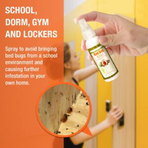 Bed Bug Killer by EcoRaider Travel/Personal Size, 100% Fast Kill and Extended Protection, Plant Based Formula