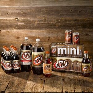 A&W Zero Sugar Root Beer Soda, 12 fl oz cans (Pack of 12)