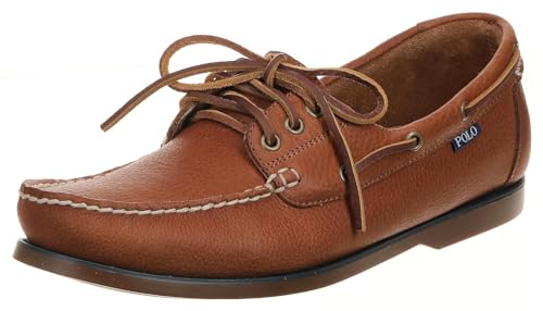 Polo Ralph Lauren Men's Bienne Boat Shoe, Tan, 8 Medium US