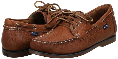 Polo Ralph Lauren Men's Bienne Boat Shoe, Tan, 8 Medium US