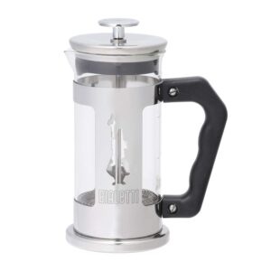 bialetti french press coffee maker, 3 cup, preziosa stainless steel