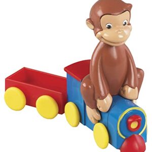 DecoSet® Curious George Train Cake Topper, 4-Piece Set, Keepsake Figures for Hours of Fun, Create an Adorable Birthday Centerpiece