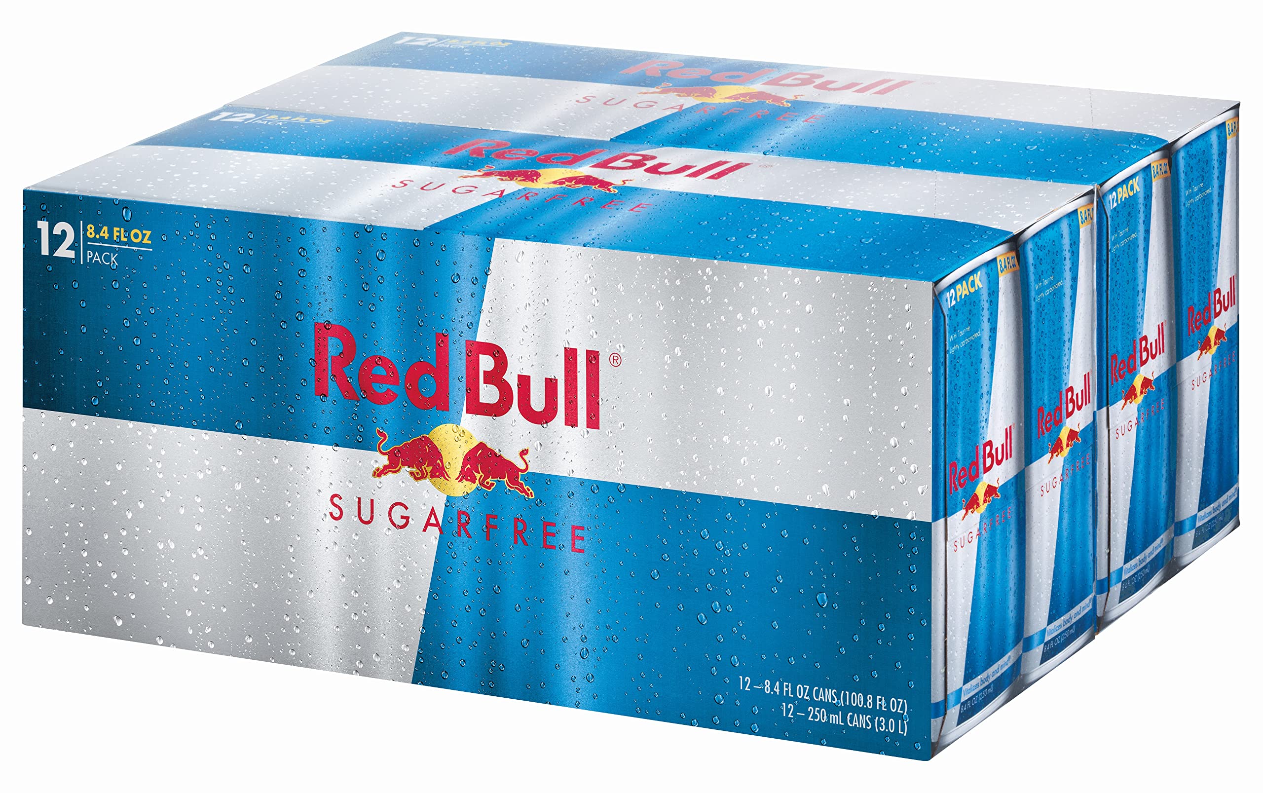 Red Bull Sugar Free, 8.4-Ounce Cans 2 pack of 12 (total count 24)