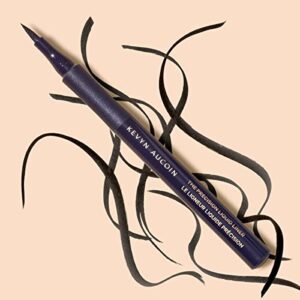 Kevyn Aucoin The Precision Liquid Liner, Black: Easy use with a glide-on felt tip eyeliner. Ultrafine precise applicator for sharp lines. Light to heavy application. Smudge-proof. All day long wear.