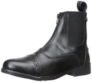equistar - ladies' zip paddock boot (all weather) (ladies 8/black) 8 black