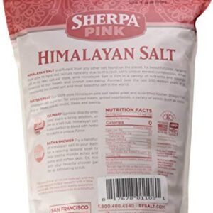 Sherpa Pink Himalayan Salt - 5 lb. Bag Coarse Grain - For Grinders and Salt Mills