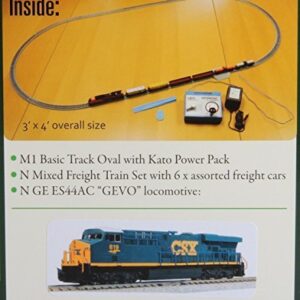 Kato 106-0021 N ES44AC Freight Train Set, CSX/Dark Future