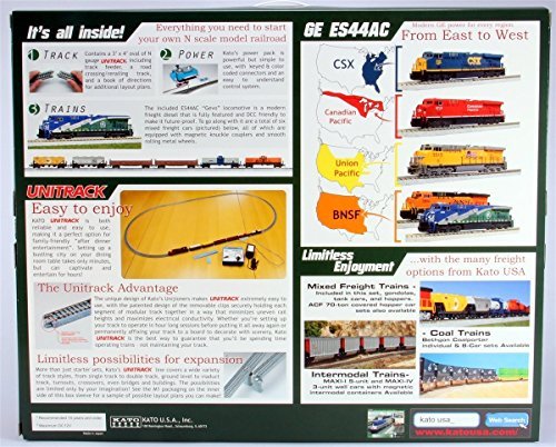 Kato 106-0021 N ES44AC Freight Train Set, CSX/Dark Future