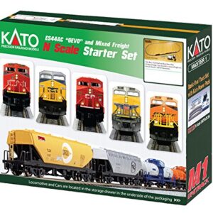 Kato KAT1060024 N ES44AC Freight Train Set, BNSF/Wedge