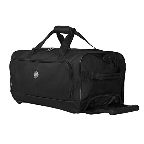 Travelers Club Genova Softside Upright Luggage, Black, 4-Piece Set