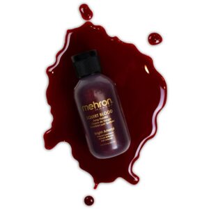 mehron makeup squirt blood (2 oz) (bright arterial)