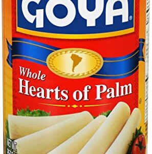 Goya Foods Whole Hearts of Palm (Palmitos), 14.1 Ounce (Pack of 12)