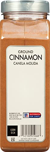 McCormick Culinary Ground Cinnamon, 18 oz - One 18 Ounce Container of Pure Ground Cinnamon Powder Perfect for Professional Use and Baking Cakes, Cookies, Pies, Custards, and Puddings