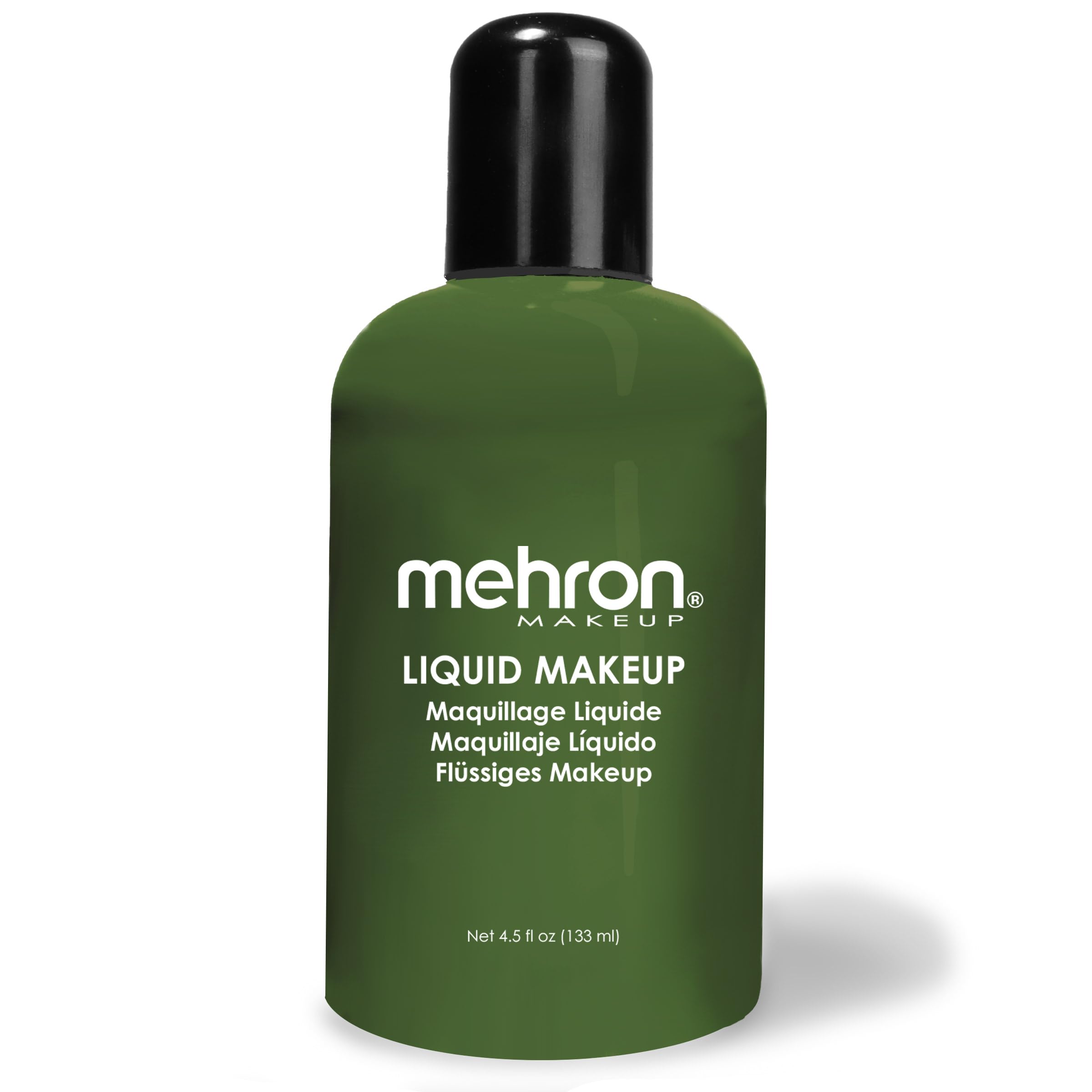 Mehron Makeup Liquid Makeup | Face Paint and Body Paint 4.5 oz (133 ml) (GREEN)