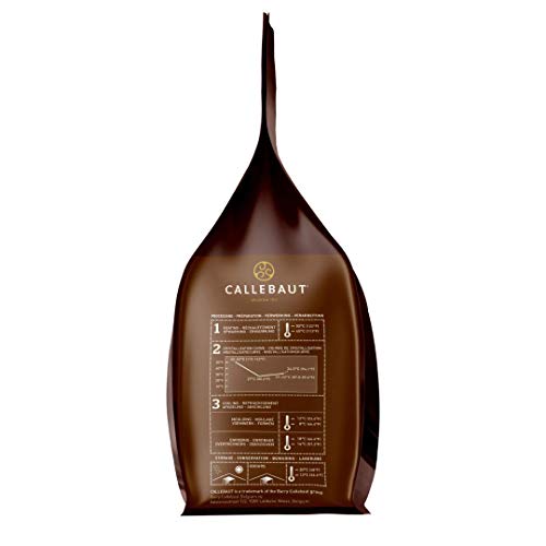 Callebaut Belgian Dark Couverture Chocolate Semisweet Callets, 54.5% - 5.5 Lbs