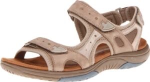 cobb hill womens fiona athletic sandals, taupe, 8.5 us