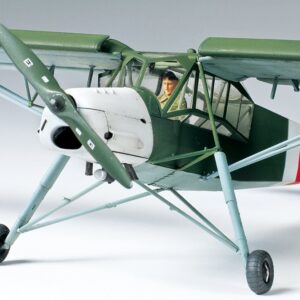 Tamiya Fieseler Fi 156 Storch Plastic Model Kit, 1/48 Scale, Black