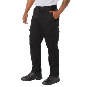 rothco deluxe emt pant, black, (44/46) 46