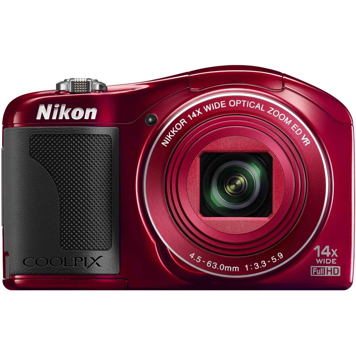 Nikon COOLPIX L610 Digital Camera (Red) (OLD MODEL)