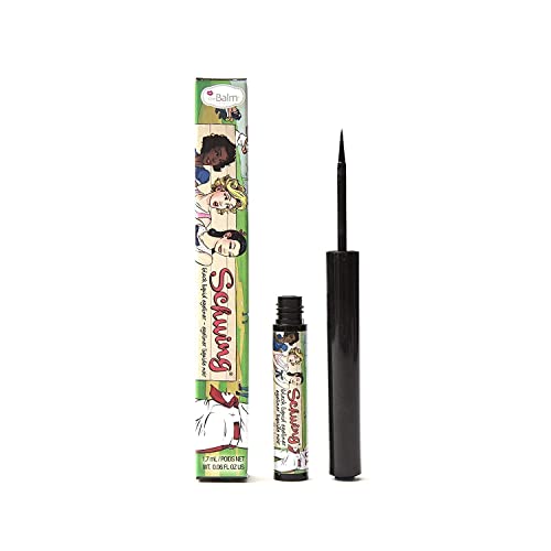 theBalm Schwing Liquid Eyeliner, Black, Matte Finish, 0.05 Fl Oz (Pack of 1)