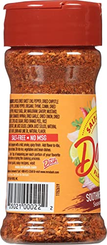 Dash Salt-Free Seasoning Blend, Southwest Chipotle, 2.5 Ounce