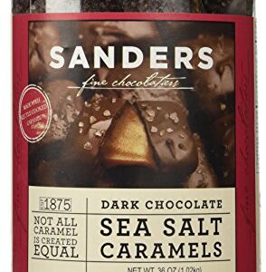 Sanders Dark Chocolate Sea Salt Caramels - 36 ounces (2.25 pounds)